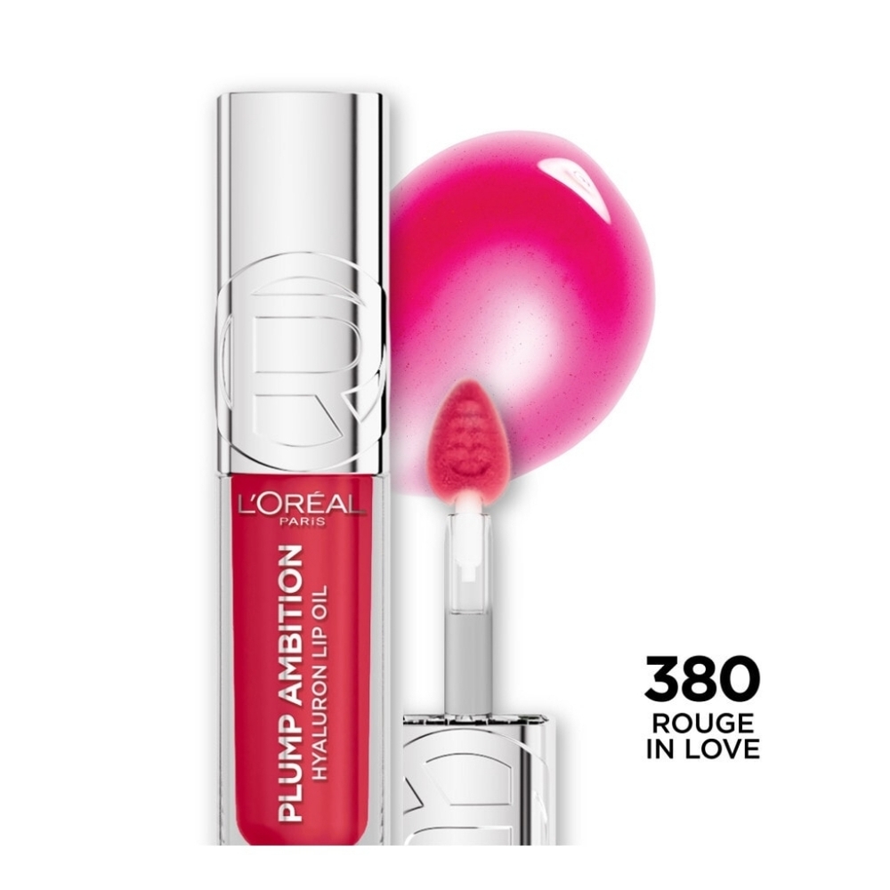4 x L'Oreal Paris Paradise Plump Ambition, 380 Rouge in Love